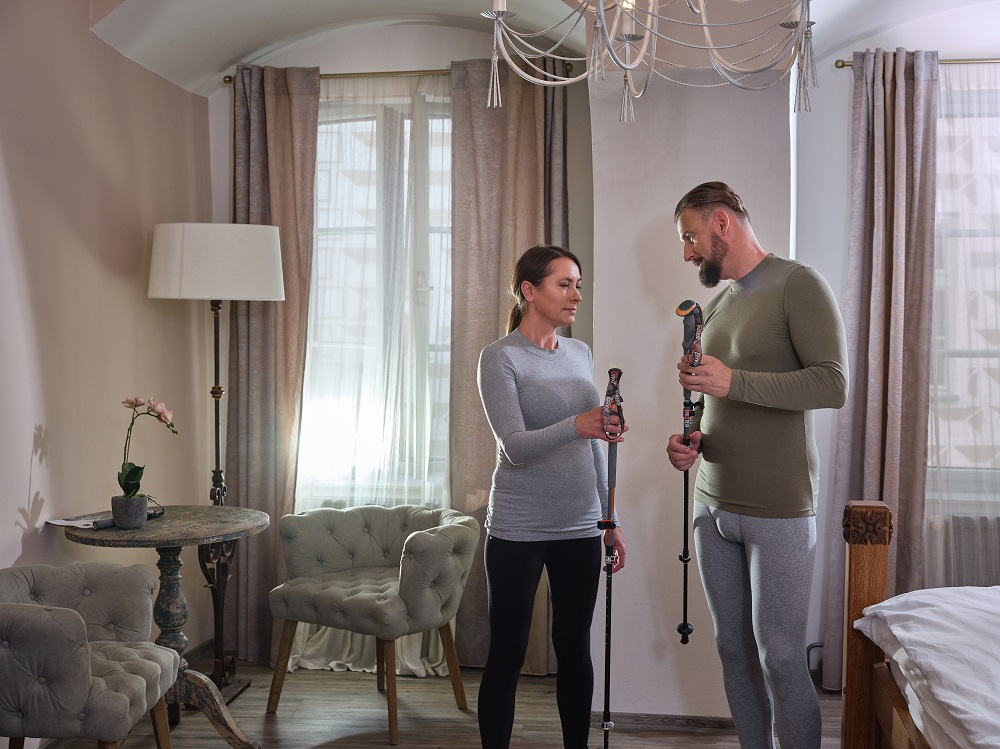 Tričko pánské DR tenké stojáček Outlast® - khaki XL