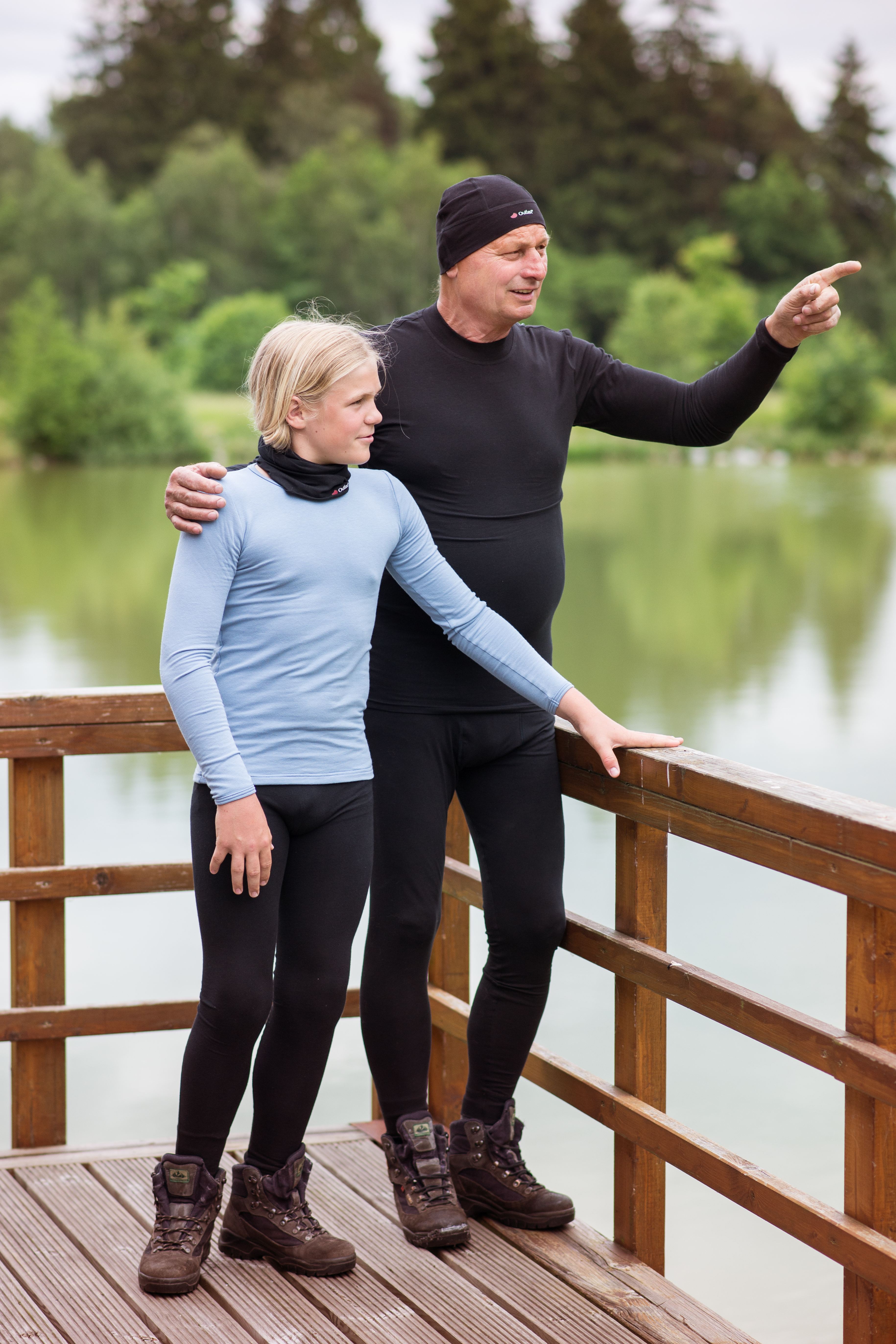 Tričko pánské DR tenké stojáček Outlast® - černá M