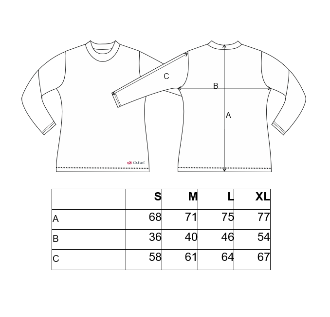 Tričko dámské DR tenké stojáček Outlast® - šedý melír S