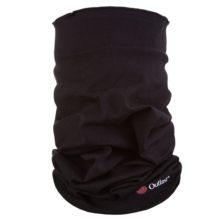 Set nákrčník multifunkční tenký Outlast® - sv.šedá/černá UNI