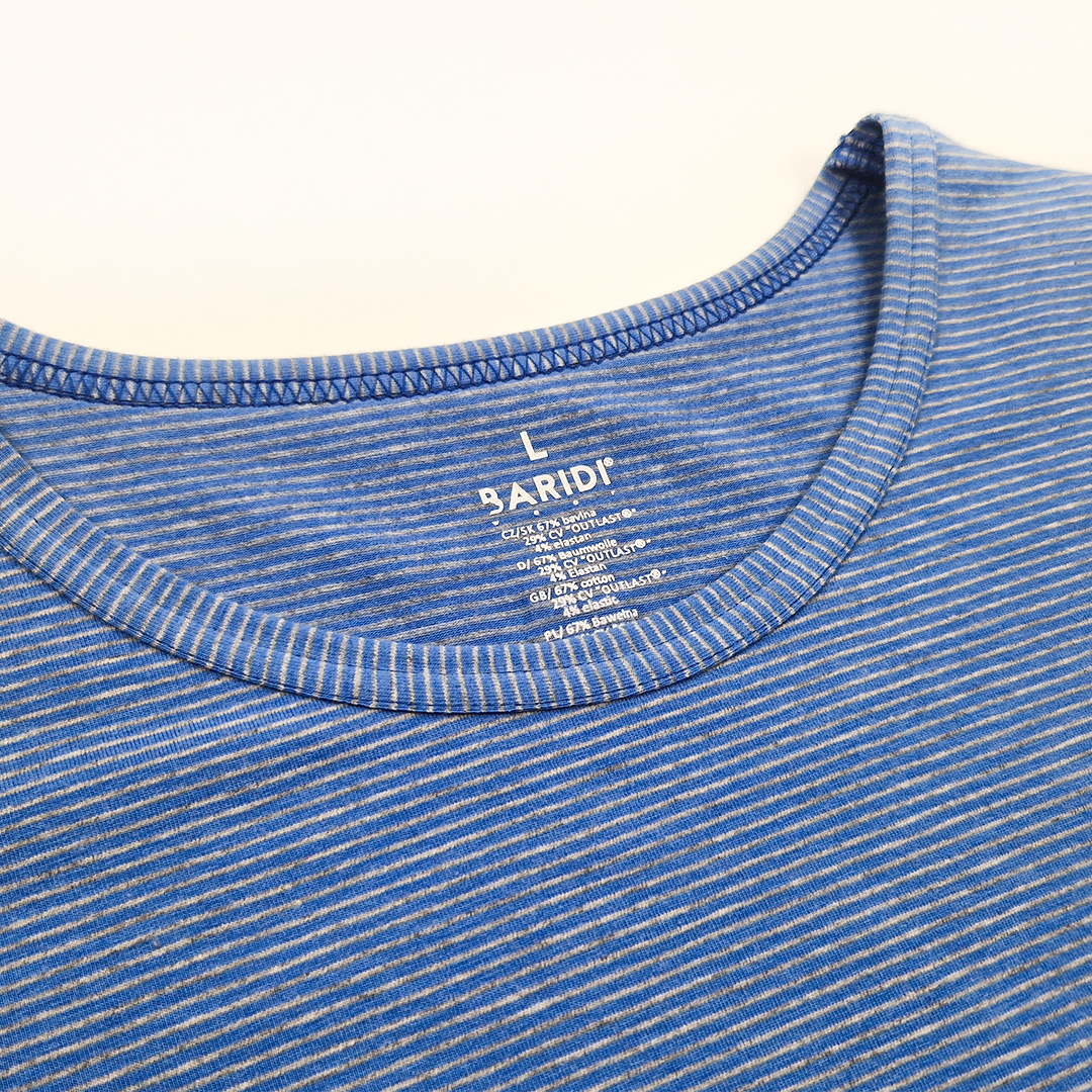 Souprava pánská Outlast® - pruh šedomodrý/modrá royal XXL