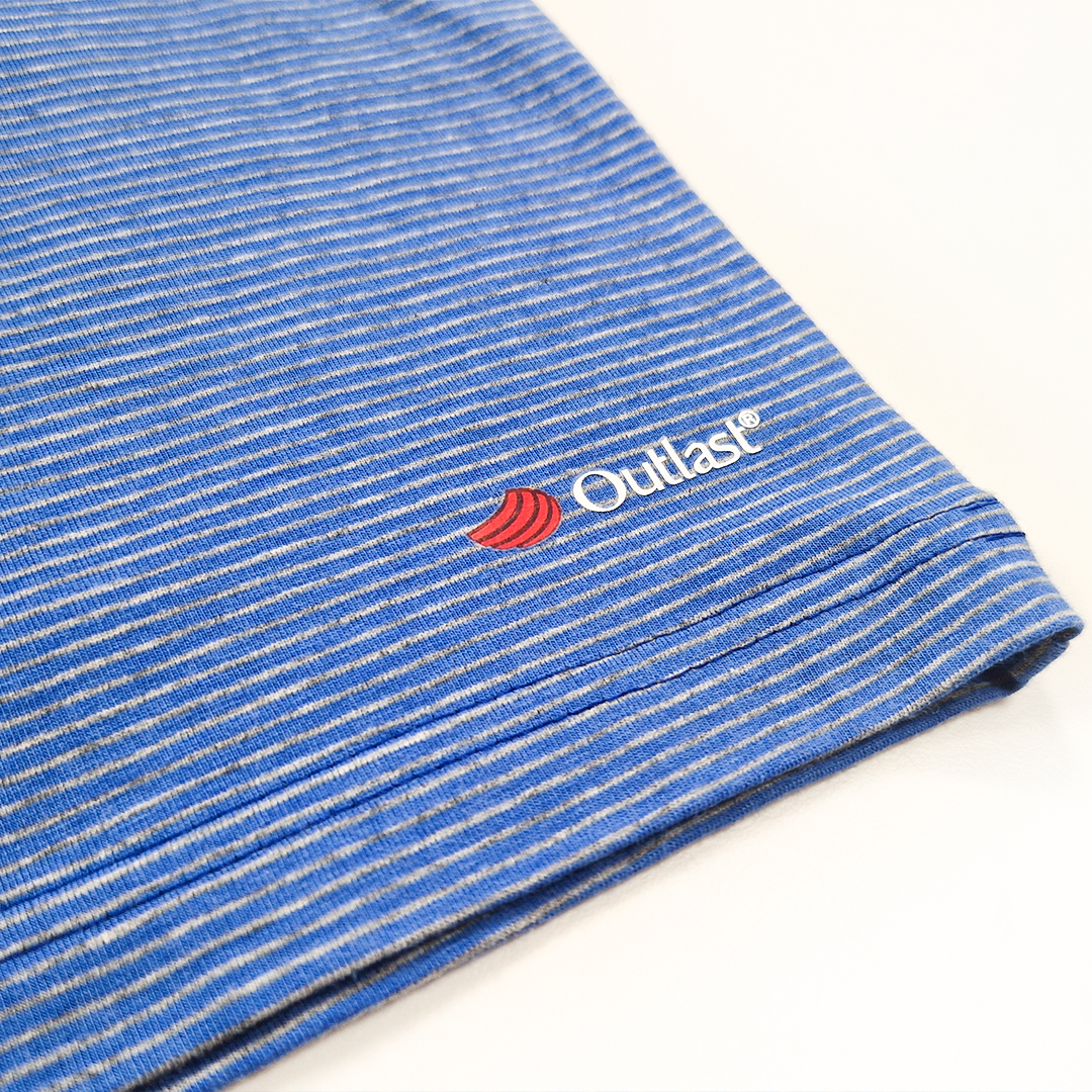 Souprava pánská Outlast® - pruh šedomodrý/modrá royal XXL