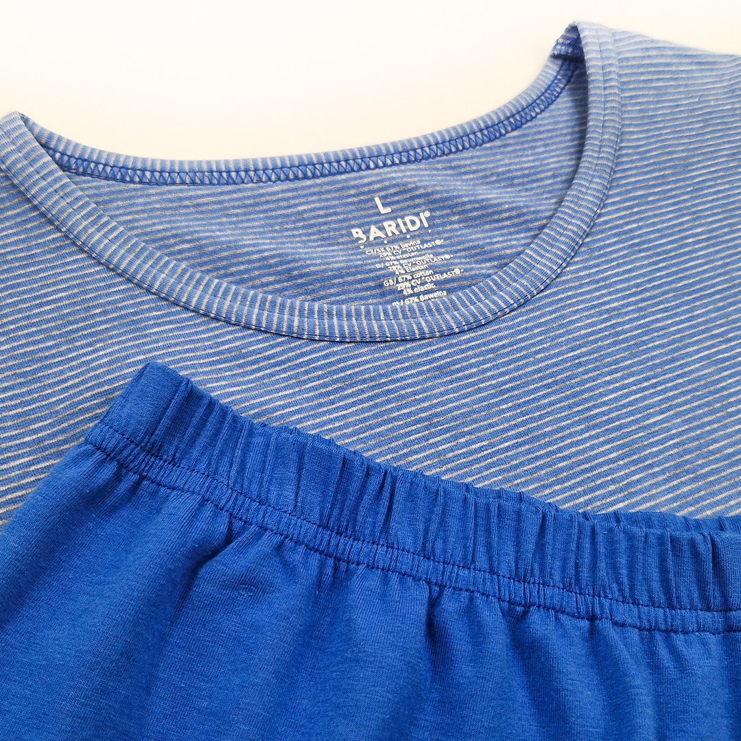 Souprava pánská Outlast® - pruh šedomodrý/modrá royal XXL