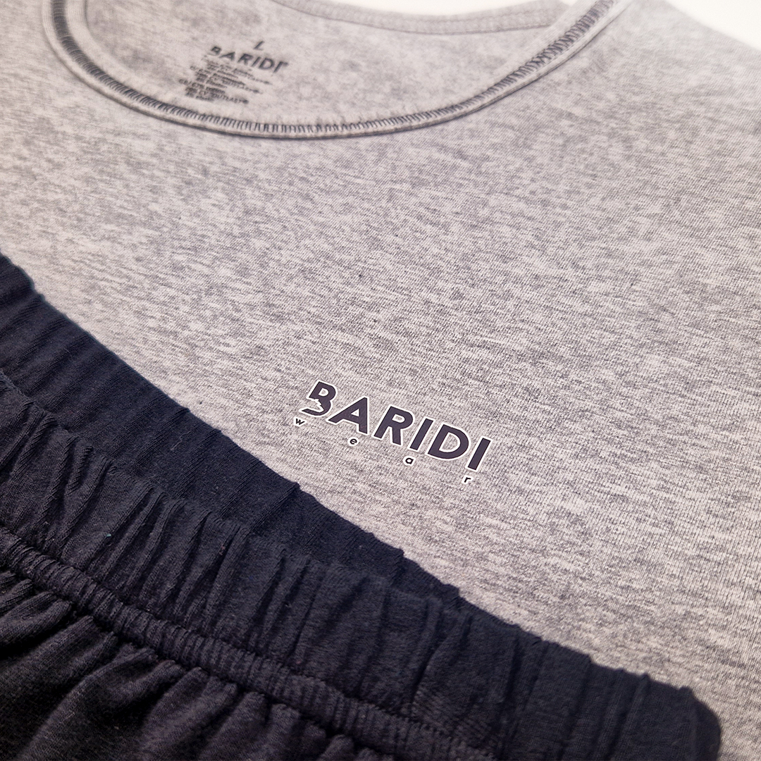 Souprava pánská Outlast® - šedý melír/černá S