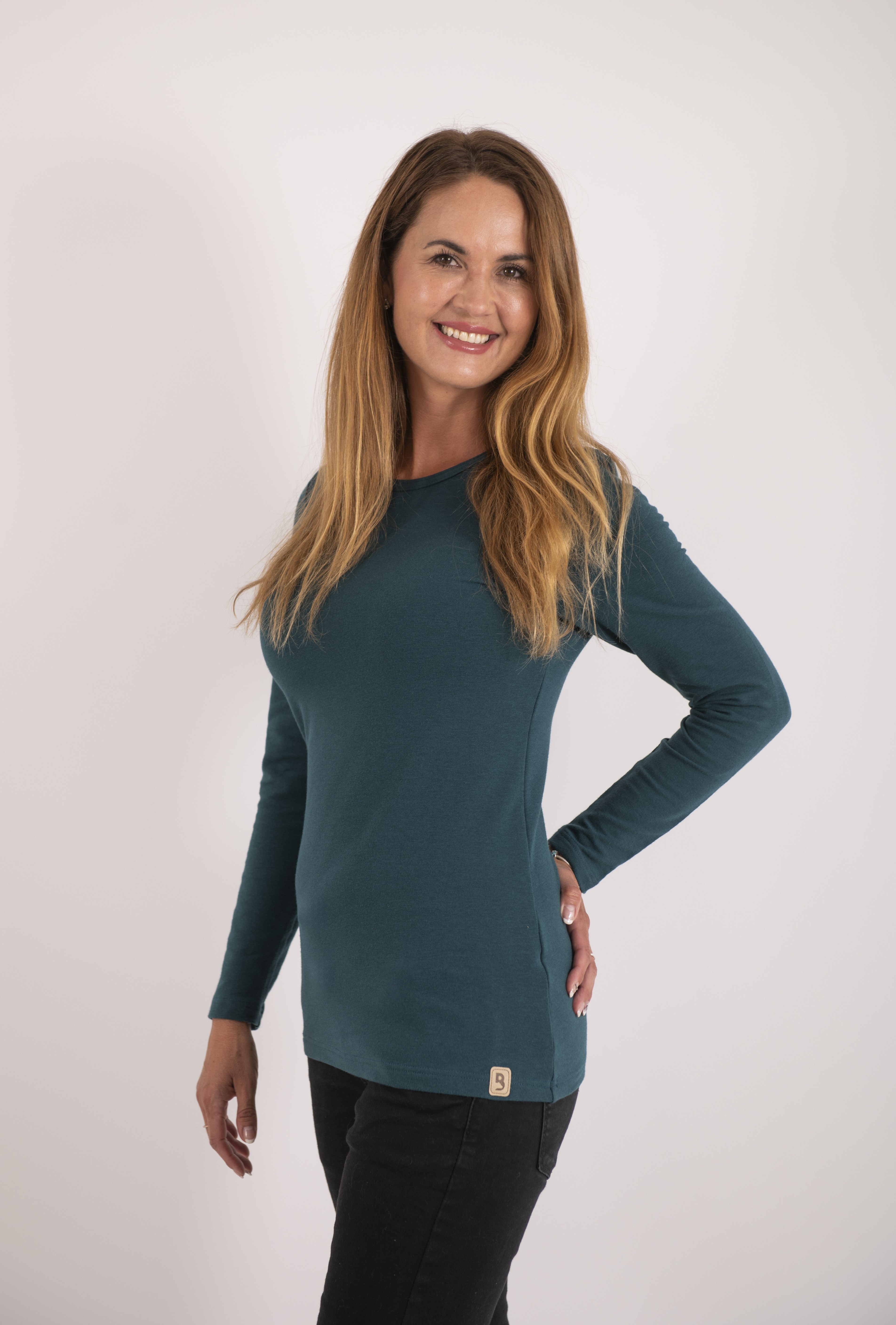 Tričko dámské DR smyk Outlast® - tm.smaragd L