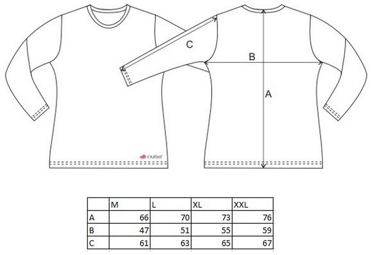 Tričko pánské DR tenké Outlast® - khaki XL