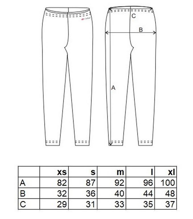 Legíny dámské smyk Outlast® - černá M