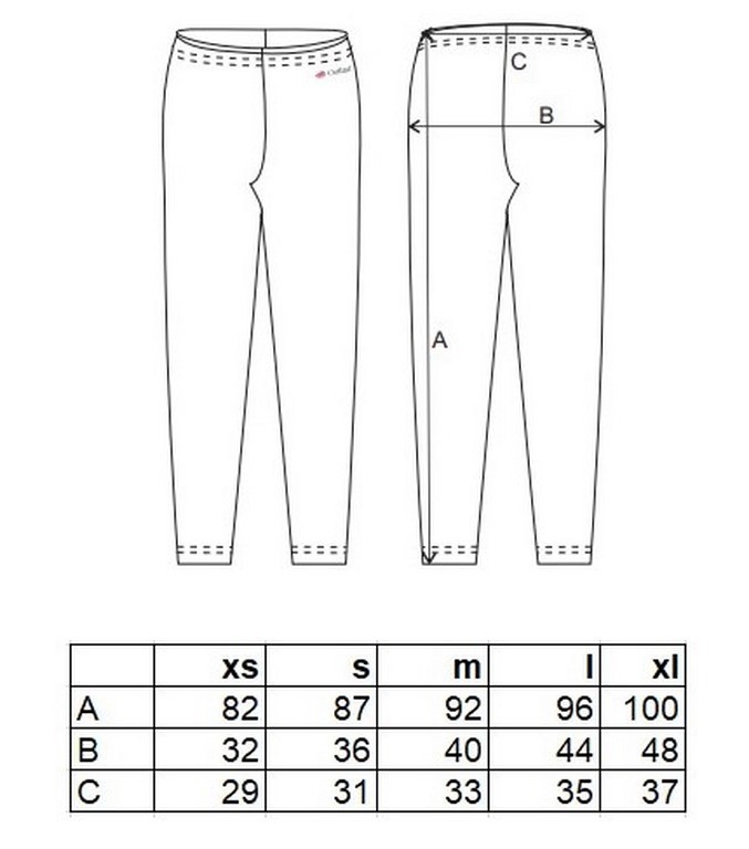 Legíny dámské REFLEX smyk Outlast® - černá S