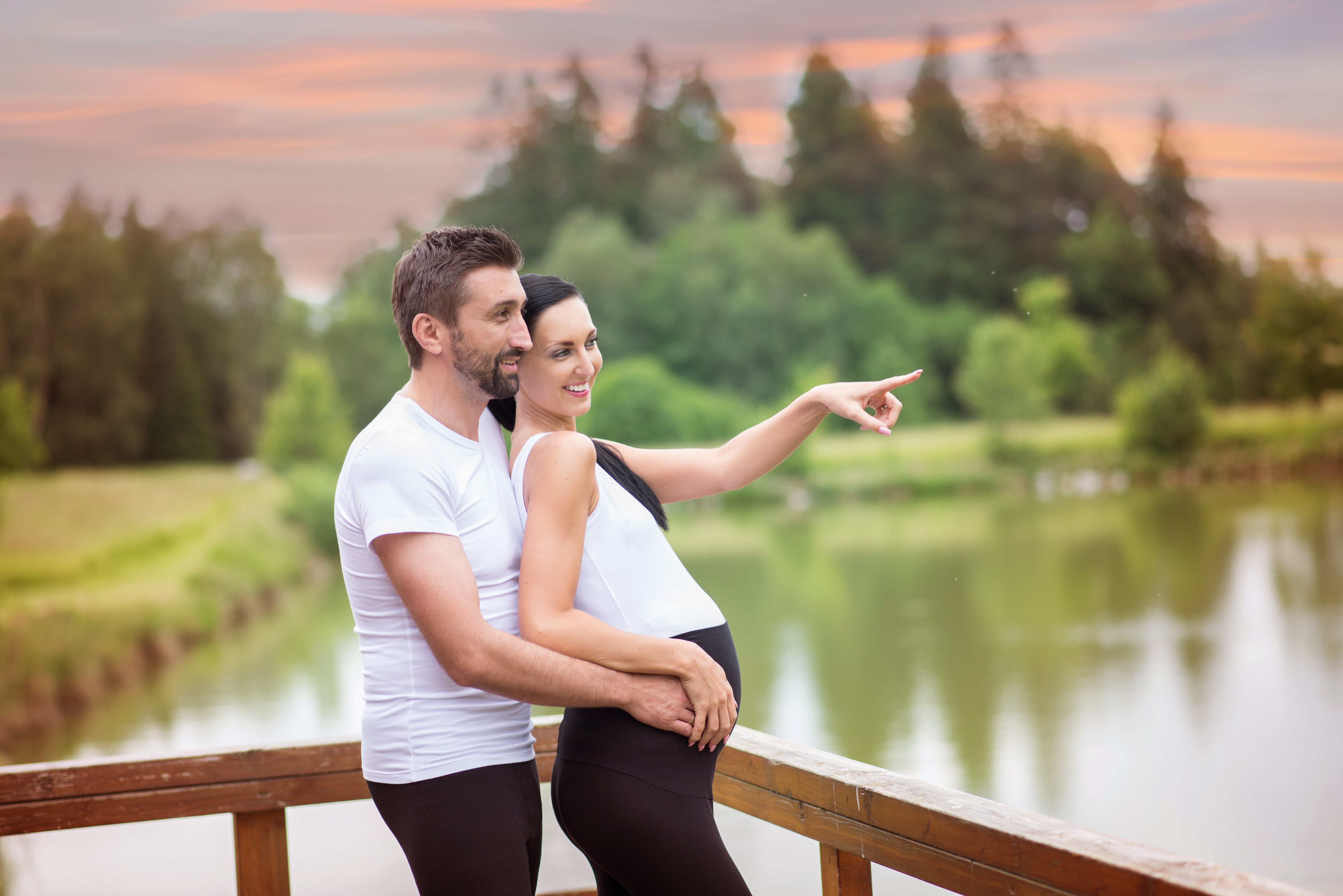 Legíny těhotenské tenké Outlast® - černá M