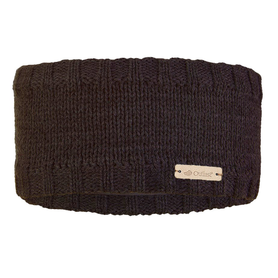 Čelenka pletená hladká Outlast ® - černá 5 | 49-53 cm