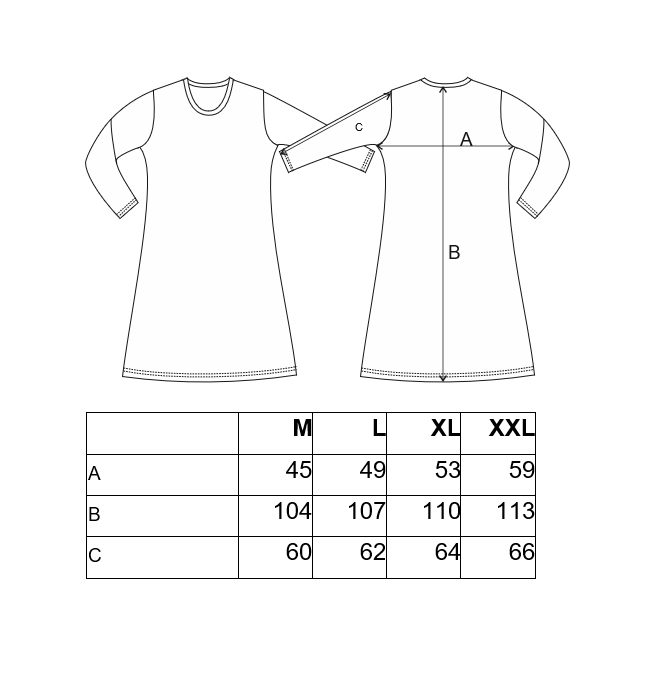 Noční košile tenká DR Outlast® - pruh bílošedý melír L