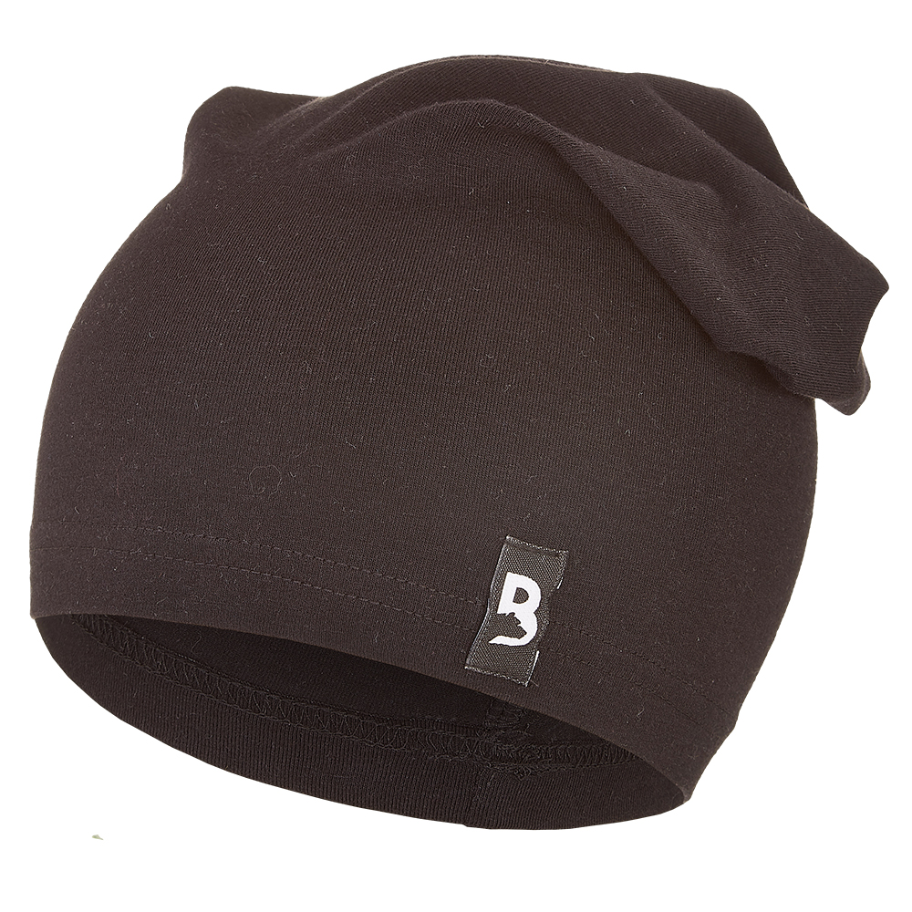 Čepice tenká spadlá BARIDI Outlast® - černá 5 | 49-53 cm