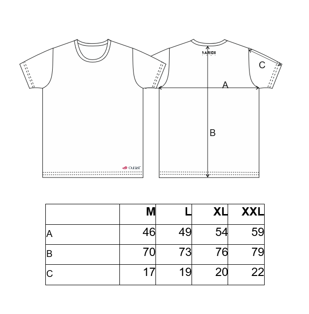 Tričko BASIC pánské KR tenké Outlast® - pearl L