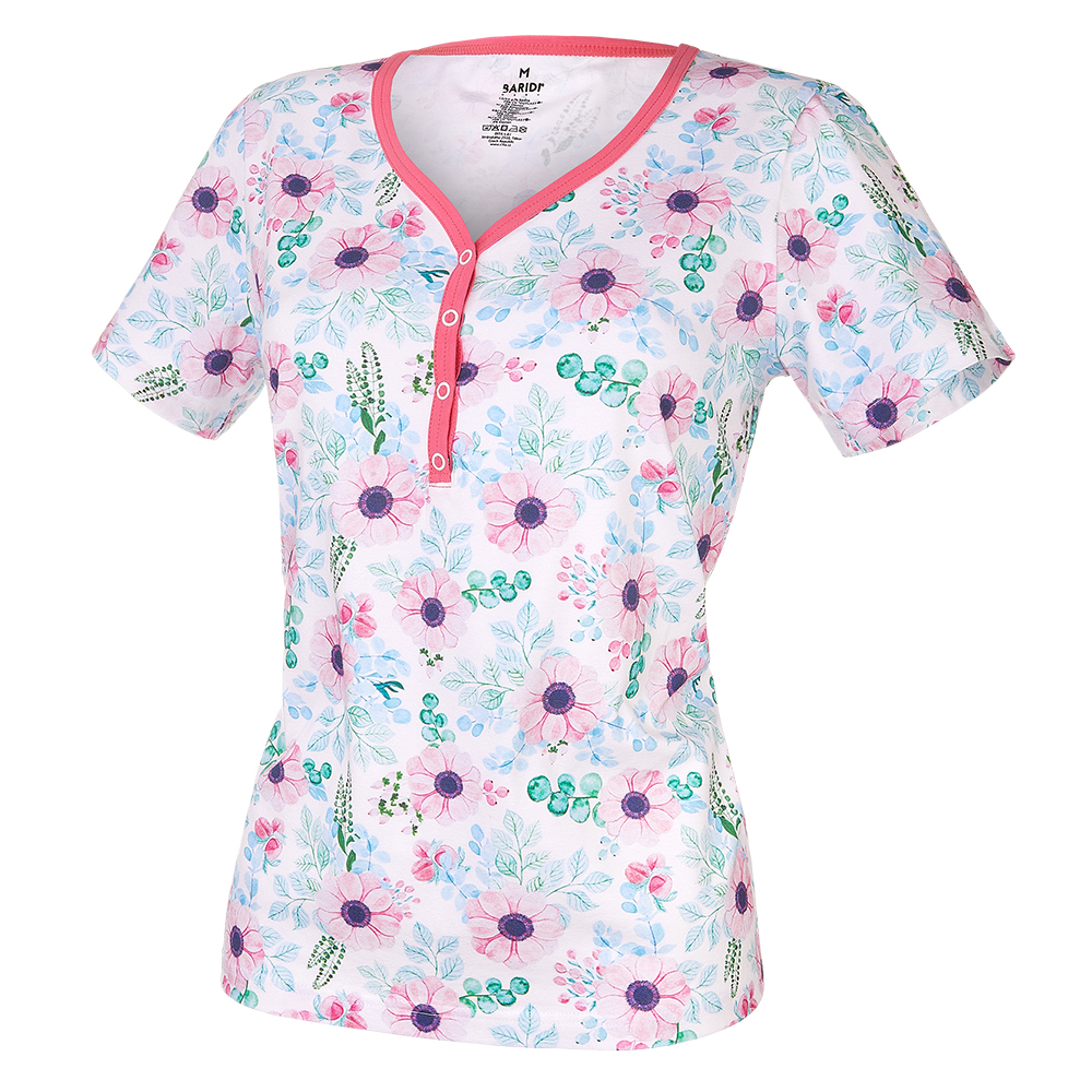 Souprava dámská TISK Outlast® - květy/růžová S