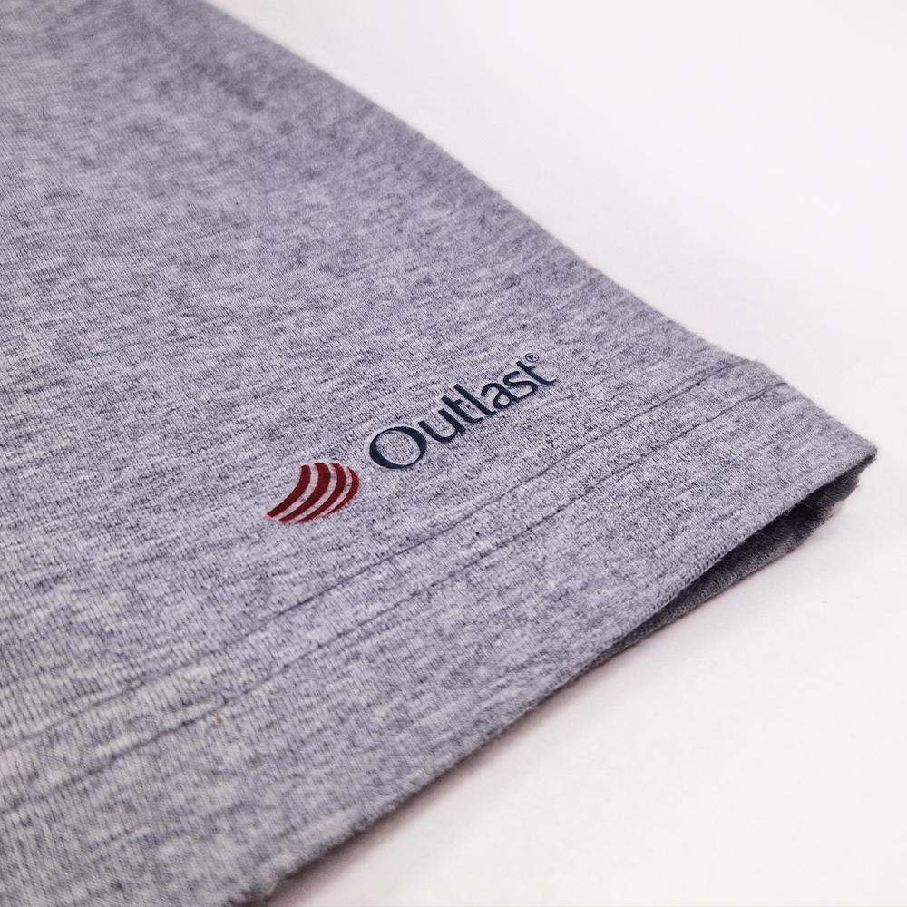 Noční košile KR tenká Outlast® - šedý melír XL