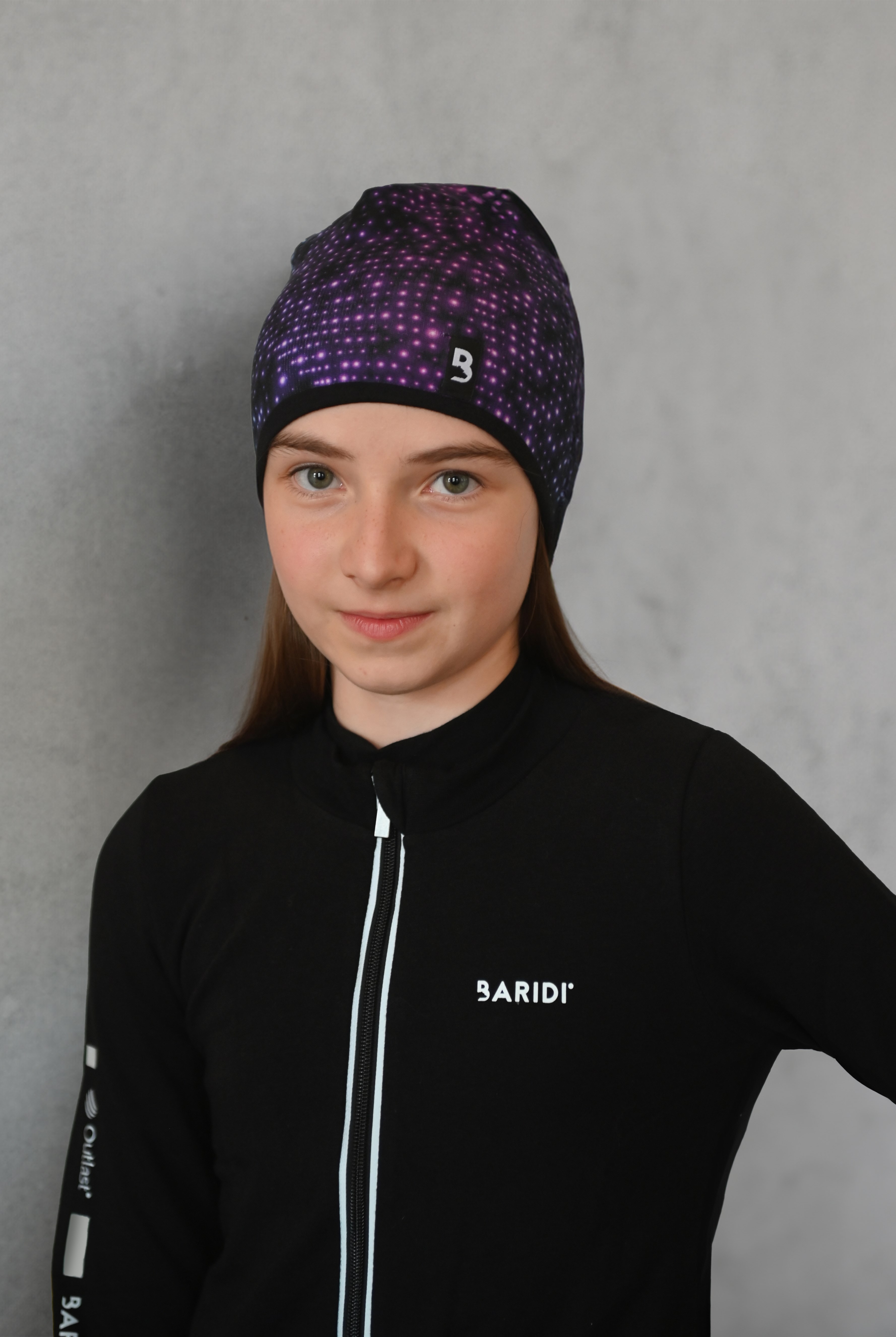 Čepice podšitá Outlast® - puntík neon/černá 5 | 49-53 cm