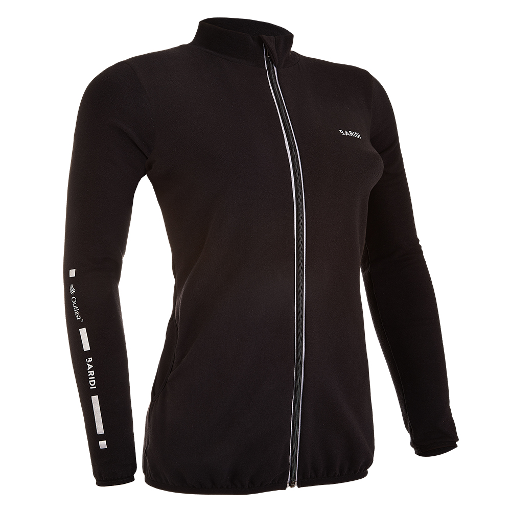 Mikina dámská rozepínací smyk Outlast® - černá S