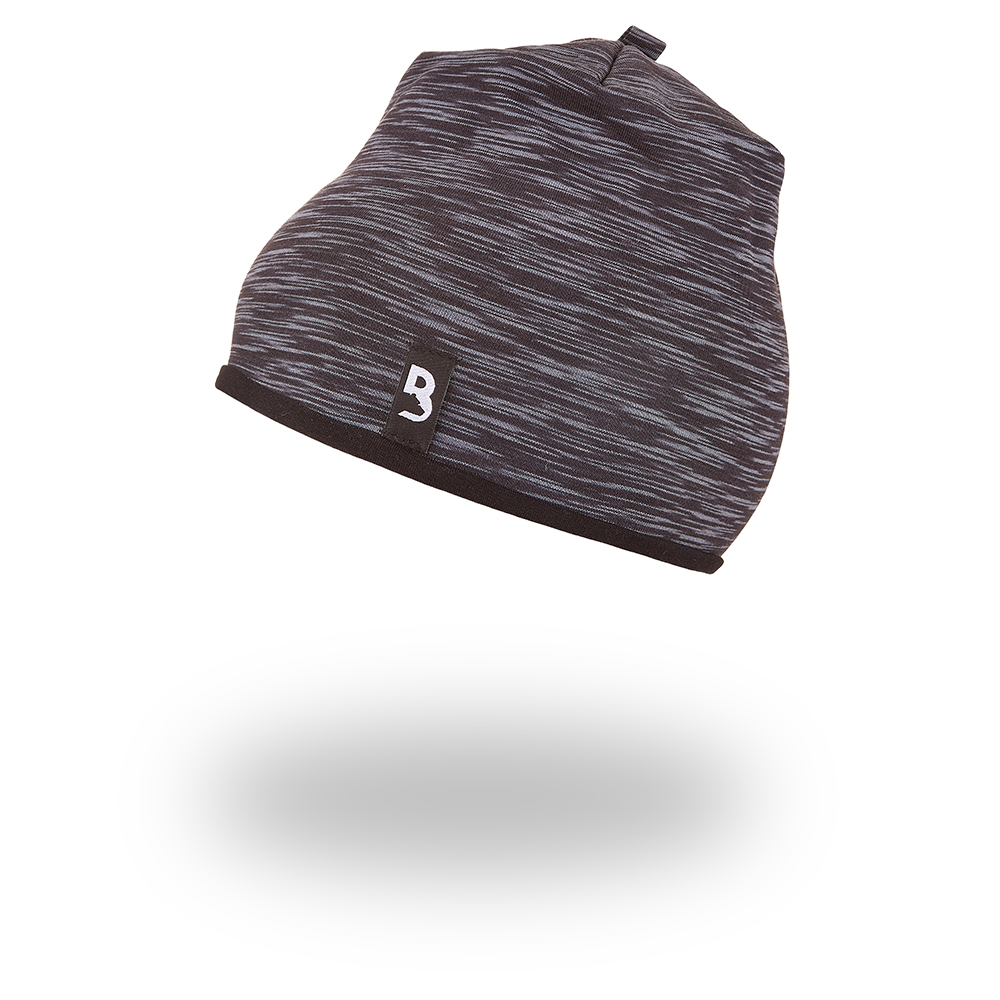 Čepice podšitá Outlast® - černý melír/černá 5 | 49-53 cm