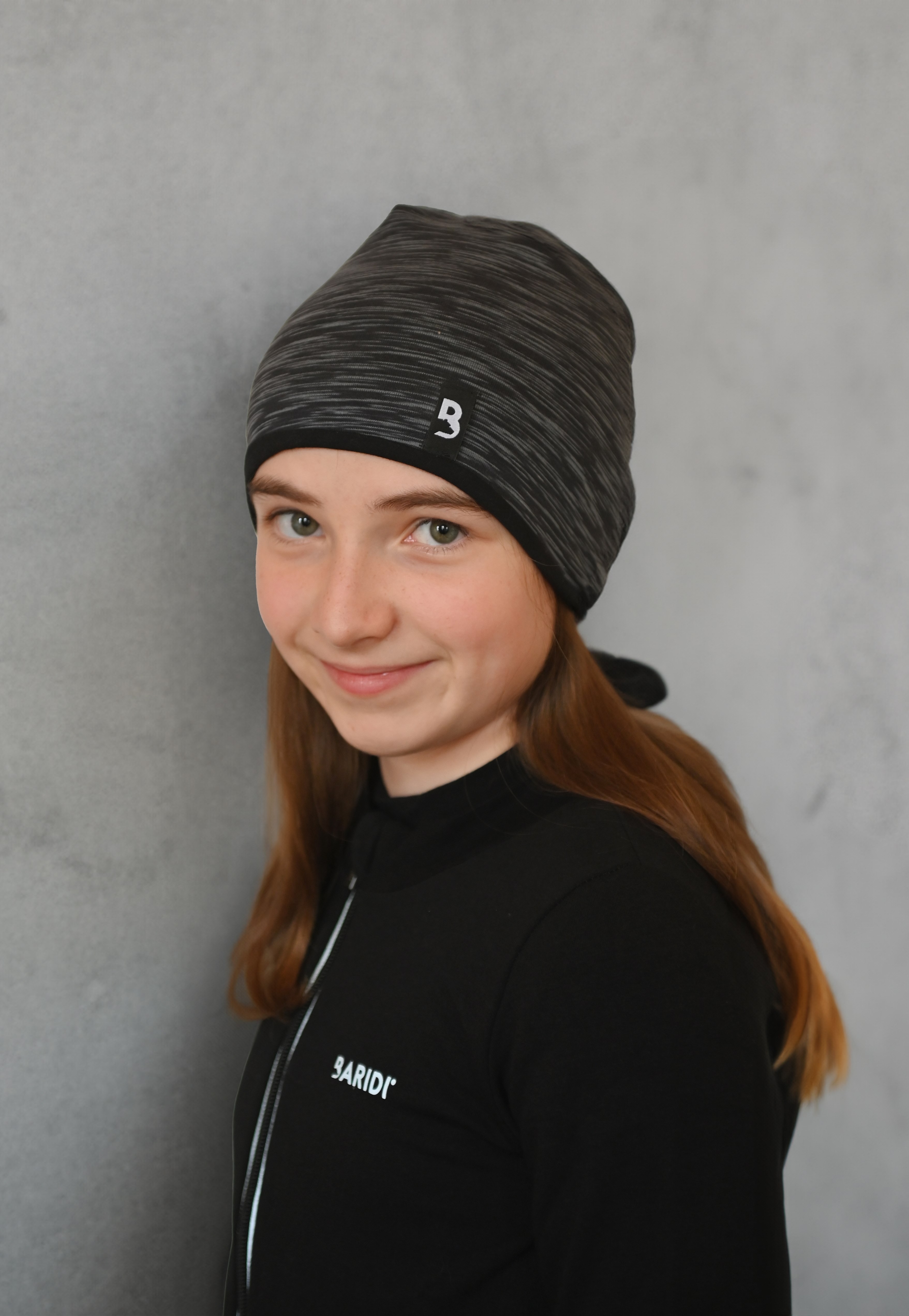 Čepice podšitá Outlast® - černý melír/černá 5 | 49-53 cm