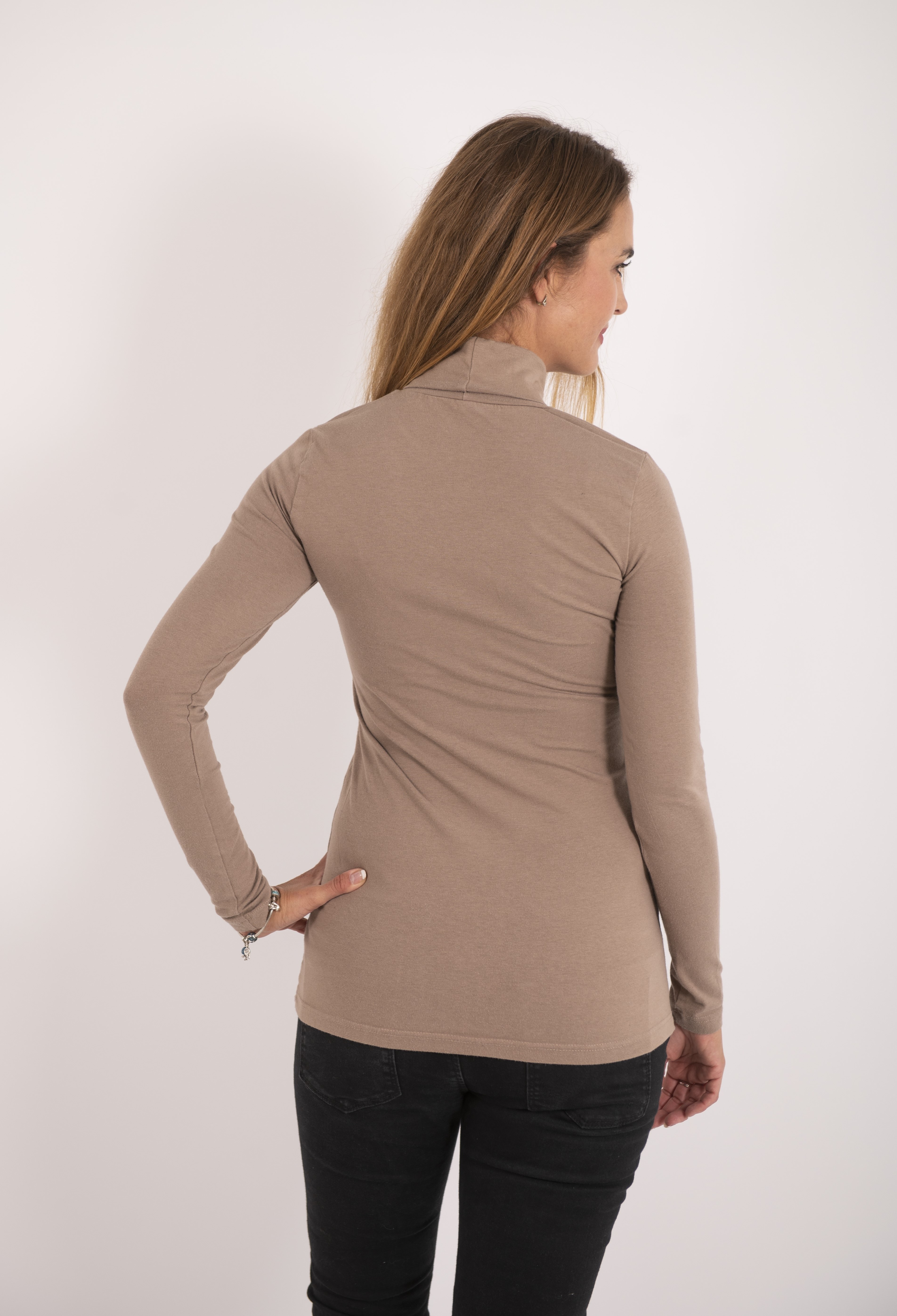 Tričko dámské rolák DR tenké Outlast® - oříšková XL