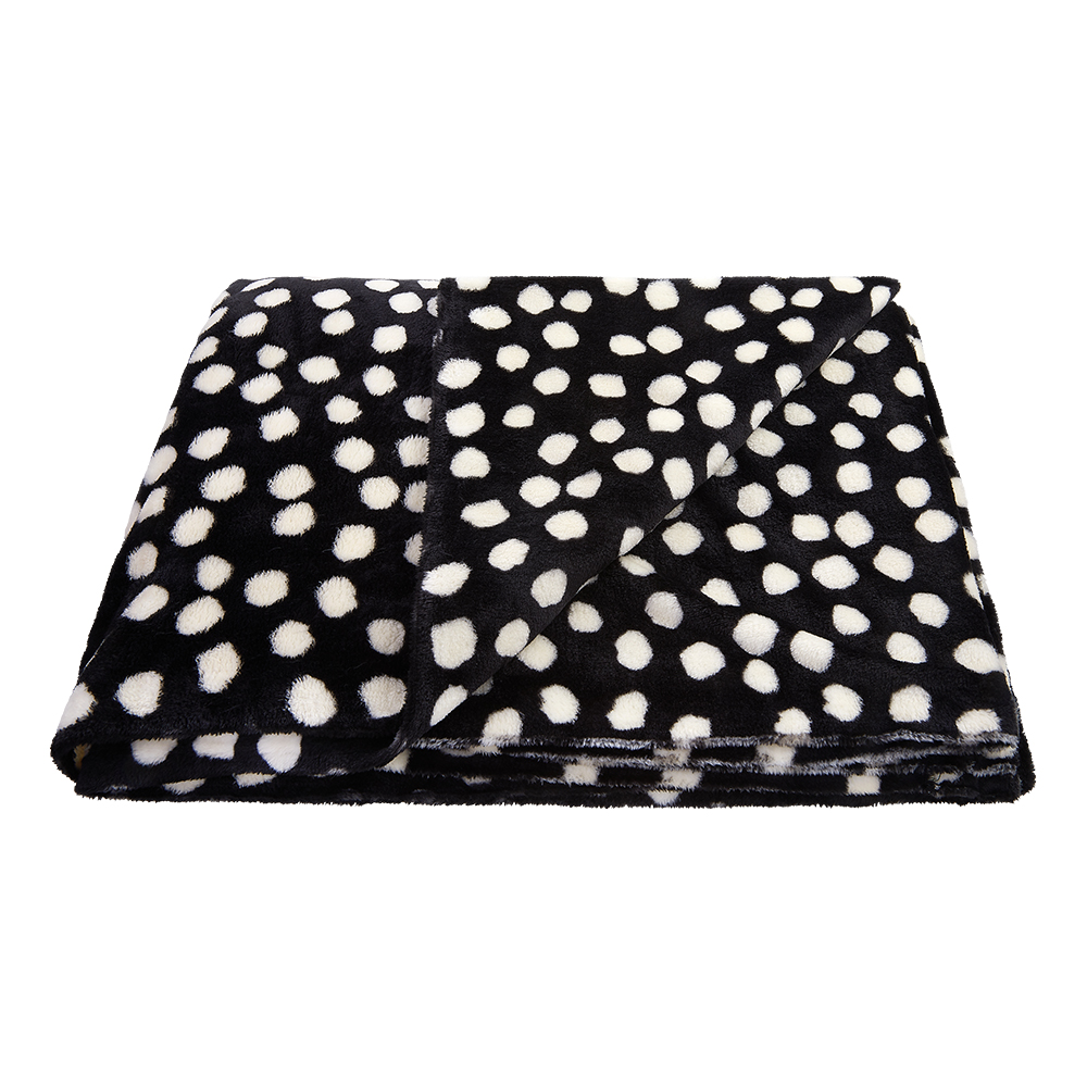 Deka MAZLÍK - černá bílé tečky