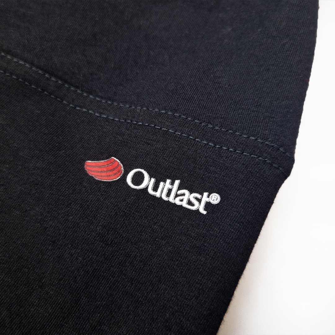 Legíny 3/4 HIGH dámské tenké Outlast® - černá S