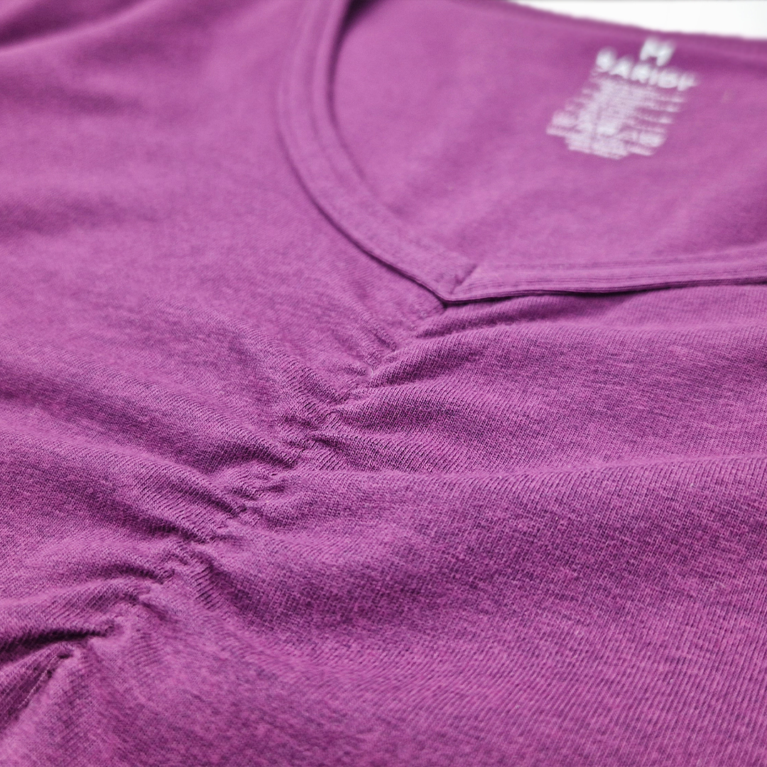 Noční košile KR tenká Outlast® - švestková XXL