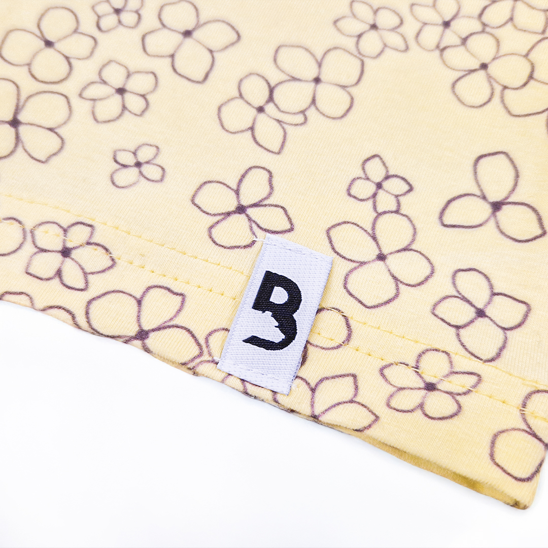 Noční košile TISK KR tenká Outlast® - sv.žlutá kytičky XL