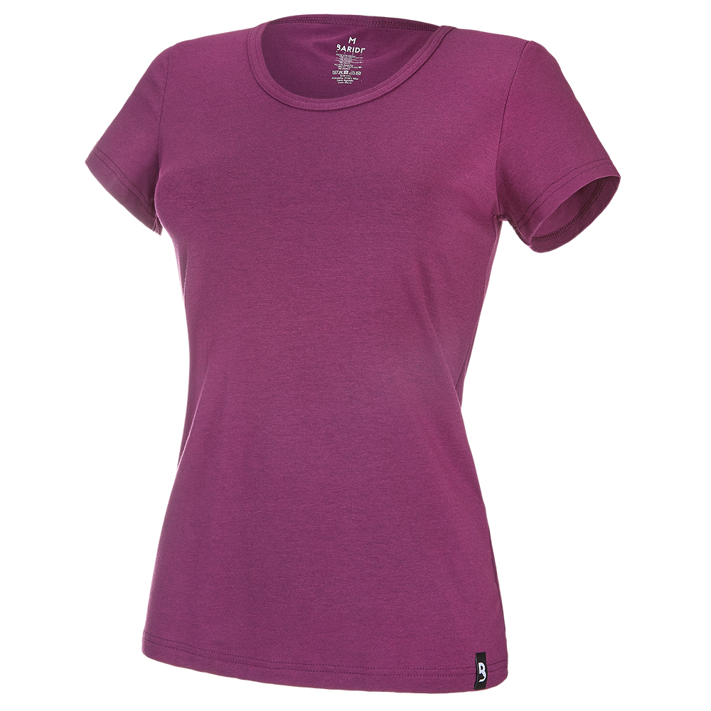 Tričko dámské KR tenké výstřih U Outlast® - švestková S