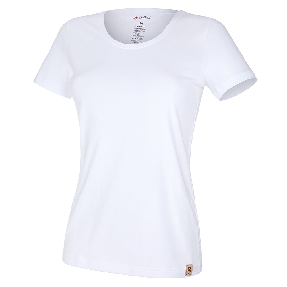 Tričko dámské KR tenké výstřih U Outlast® - bílá S
