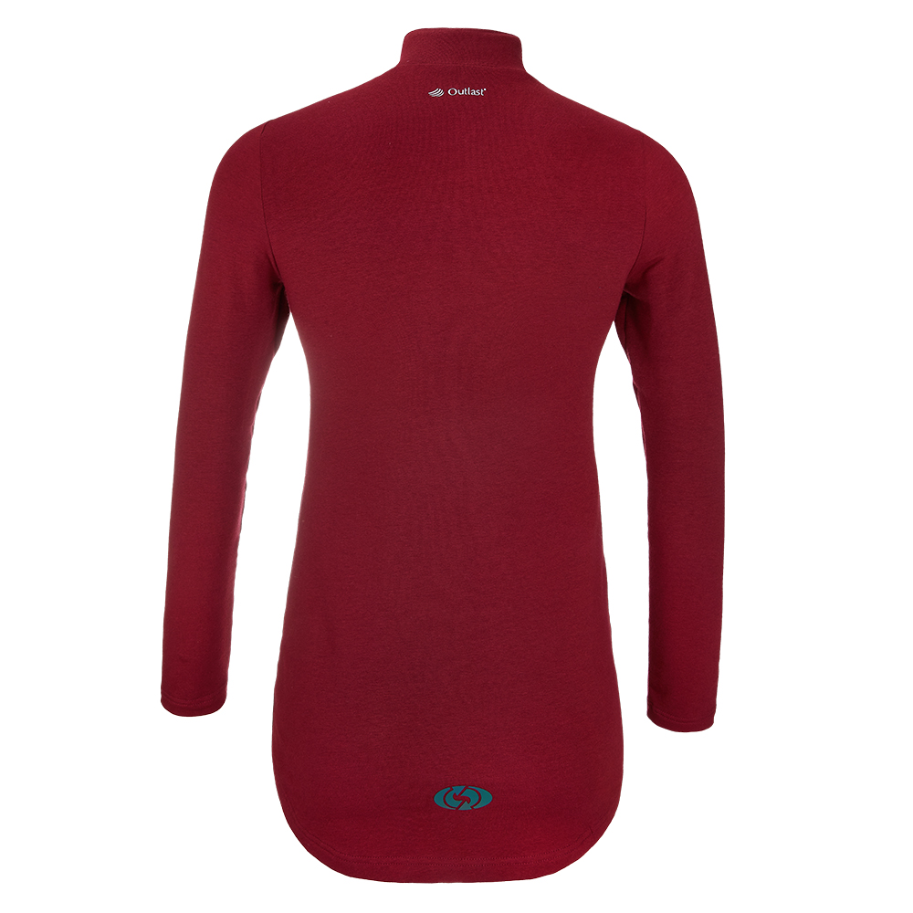 Mikina dámská smyk Outlast® - bordó XXL