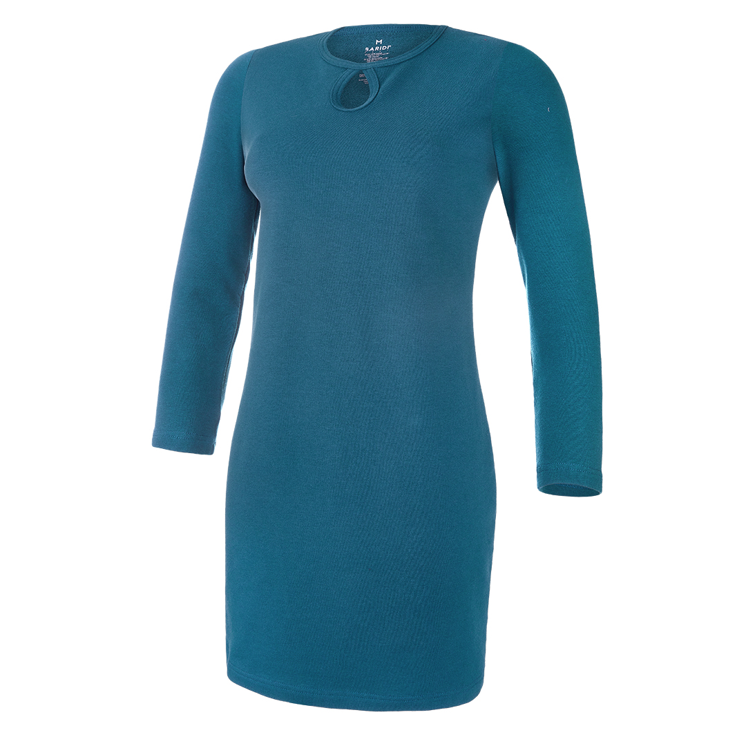 Šaty smyk 3/4 rukáv Outlast® - tm.smaragd S