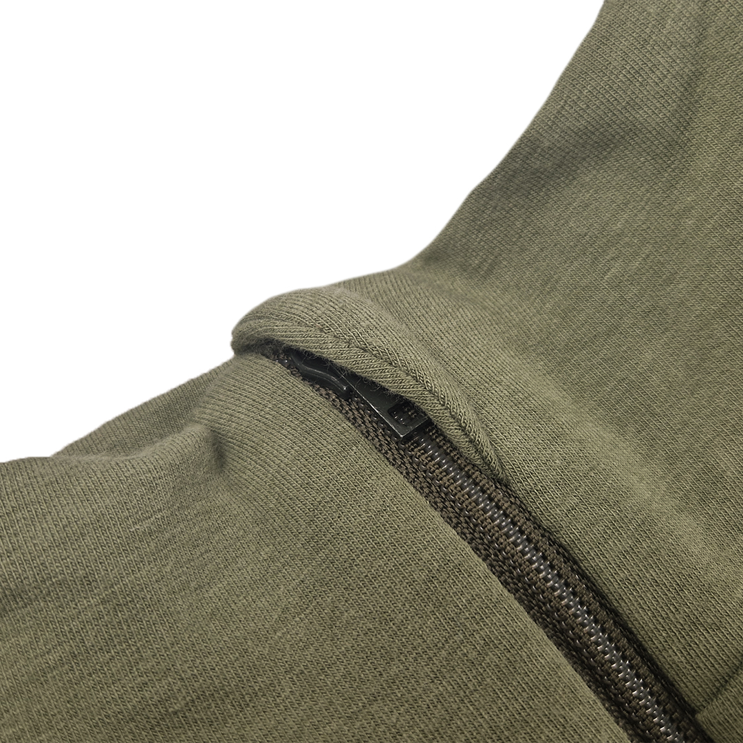 Mikina pánská rozepínací smyk Outlast® - khaki army XL