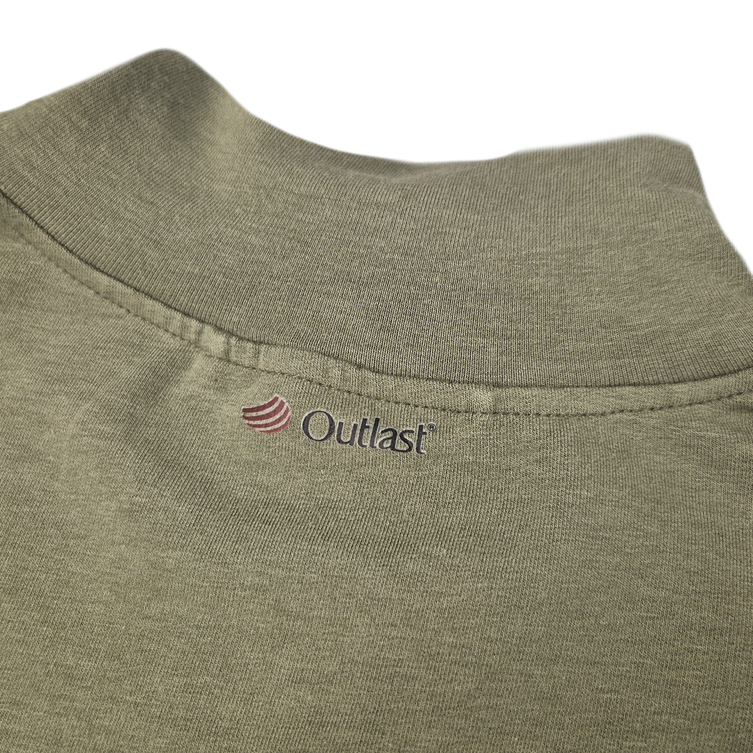 Mikina pánská rozepínací smyk Outlast® - khaki army XL