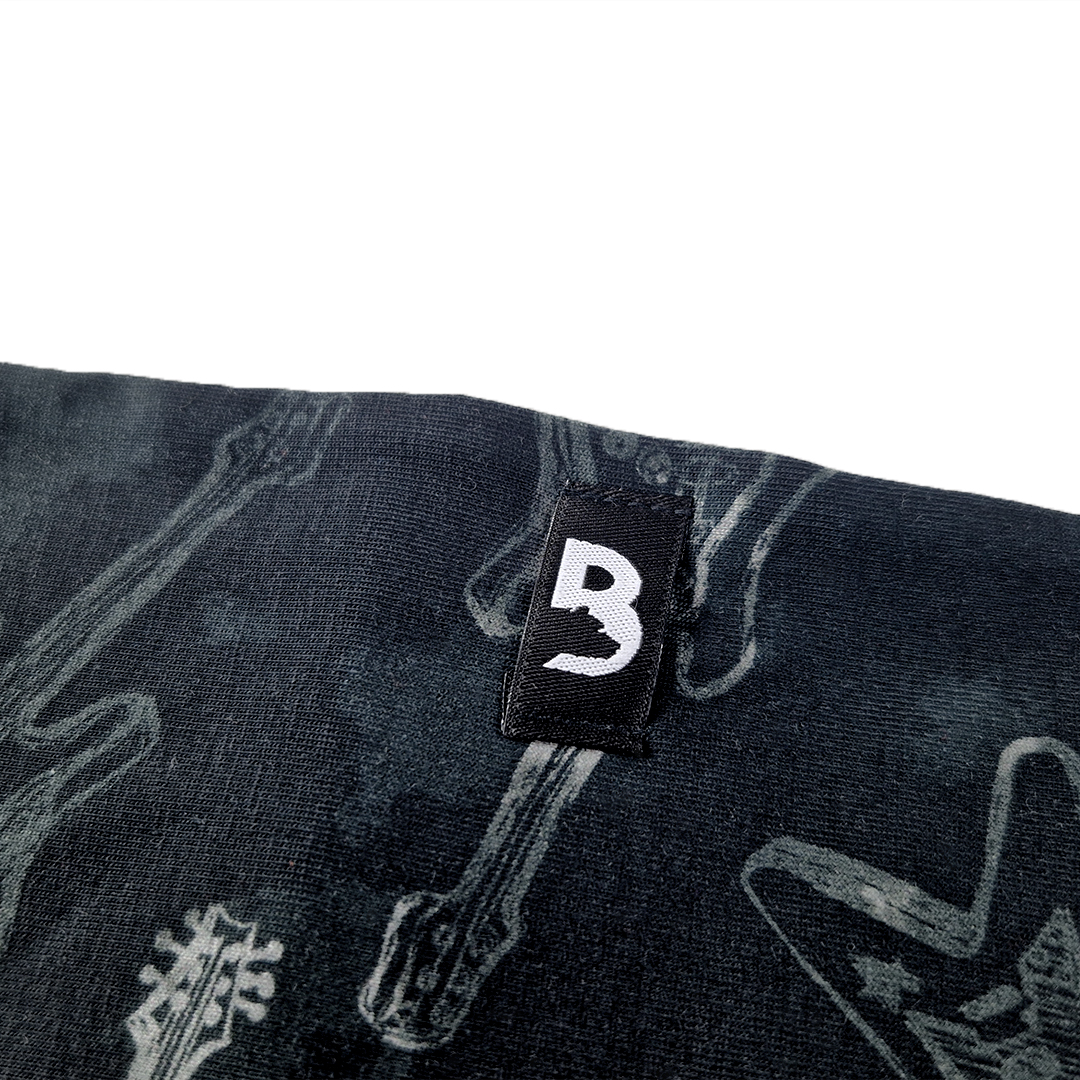 Nákrčník podšitý Outlast® - černá kytary/černá UNI