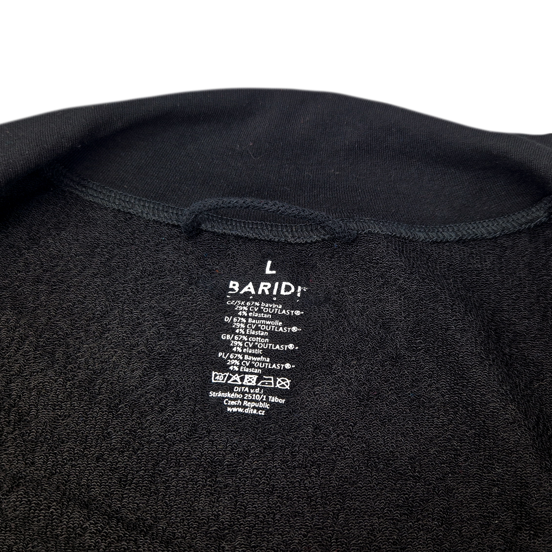 Mikina pánská rozepínací REFLEX smyk Outlast® - černá XL